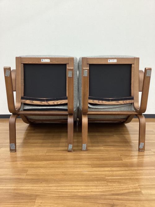 冨士ファニチア (フジファニチア) 2人掛けソファー L08310 ブラウン×グレー Agio