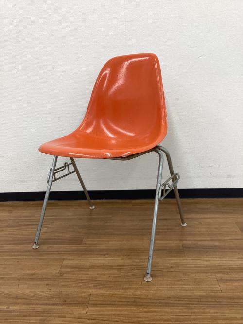 Herman Miller (ハーマンミラー) サイドシェルチェア スタッキングベース Mスタンプ　ラベルあり 推定1959年製