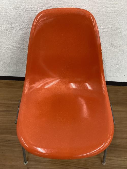 Herman Miller (ハーマンミラー) サイドシェルチェア スタッキングベース Mスタンプ　ラベルあり 推定1959年製