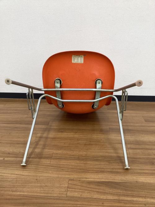 Herman Miller (ハーマンミラー) サイドシェルチェア スタッキングベース Mスタンプ　ラベルあり 推定1959年製