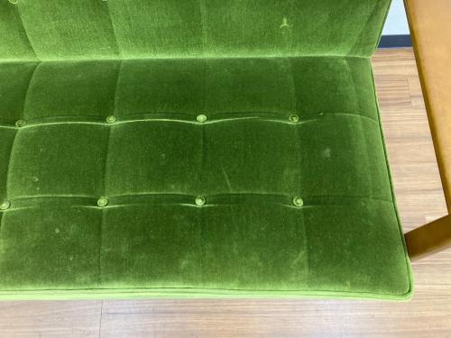 カリモク60 (カリモクロクマル) Kチェア 2シーター モケットグリーン