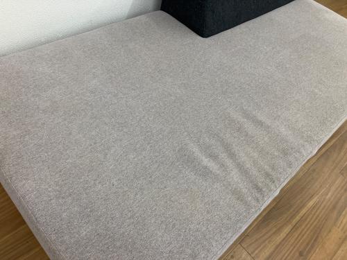 KANADEMONO (カナデモノ) SF-139-L 幅:約180㎝ ロータイプ ファブリック ソファ 2.5 seater グレー クッション付