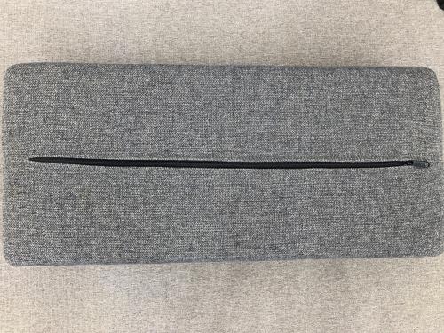 KANADEMONO (カナデモノ) SF-139-L 幅:約180㎝ ロータイプ ファブリック ソファ 2.5 seater グレー クッション付