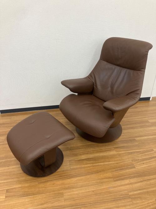 karimoku (カリモク) リクライニングチェアー チェア:RU7400/オットマン:RU0206 ブラウン THE FIRST