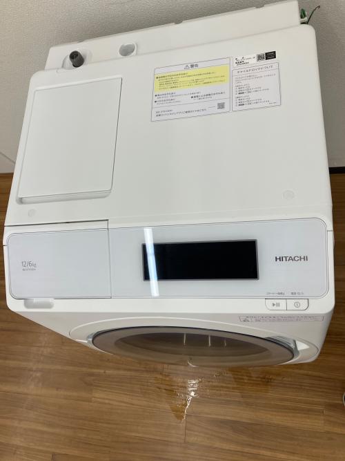 HITACHI (ヒタチ) ドラム式洗濯乾燥機 洗濯12.0kg 乾燥6.0㎏ 2022年製 BD-STX120HL