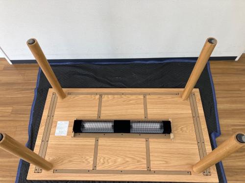 無印良品 (ムジルシリョウヒン) コタツ KC0AGA1A 2021年製 木製ダイニングテーブルコタツ/ヨゴレ有