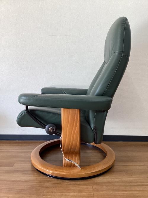Ekornes (エコーネス) リクライニングチェアー オットマン付 グリーン ストレスレス コンサル