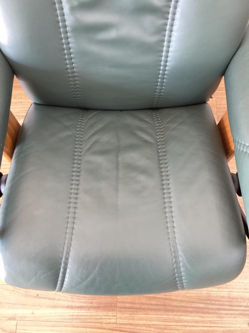 Ekornes (エコーネス) リクライニングチェアー オットマン付 グリーン ストレスレス コンサル