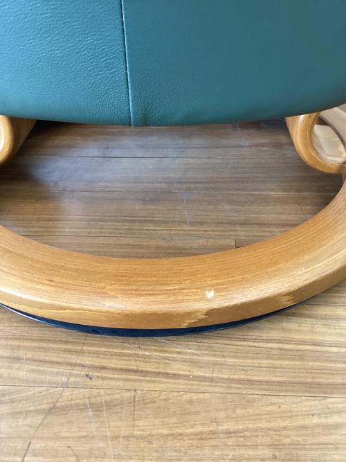 Ekornes (エコーネス) リクライニングチェアー オットマン付 グリーン ストレスレス コンサル