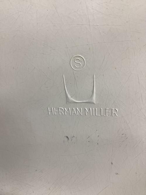 Herman Miller (ハーマンミラー) チェア スクールベース modern Furniture salesラベル (1966～90年頃) 4thスタンプ ビンテージサイドシェルチェア