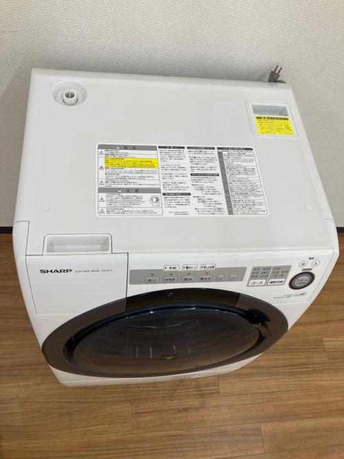 SHARP (シャープ) ドラム式洗濯乾燥機　洗濯容量7.0kg 乾燥容量3.5kg 2018年製 ES-S7C-WL