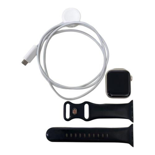 Apple (アップル) Apple Watch SE(第二世代) 40mm GPSモデル MNJP3J/A スターライト 画面キズあり 純正充電器・非純正バンド付