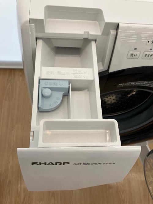 SHARP (シャープ) ドラム式洗濯乾燥機 洗濯容量7.0kg 乾燥容量3.5kg 2023年製 ES-S7H-WR