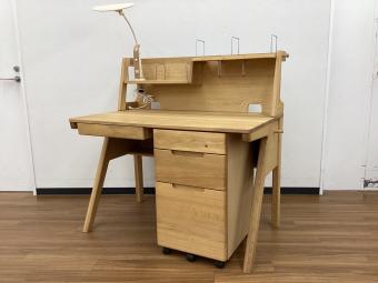 karimoku (カリモク) 学習机 Pure nature 机SU3300/袖机SU0307/本棚AU0310 幅:約110㎝ ナチュラル