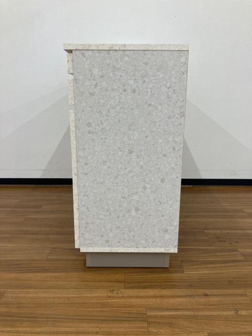 LOWYA (ロウヤ) キッチンカウンター テラゾー柄 アイボリー エミージュ