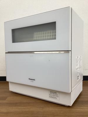 Panasonic (パナソニック) 食器洗い乾燥機 NP-TZ200-W 2019年製 扉内部ヨゴレ有 正面左上ヘコミ有