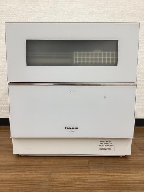 Panasonic (パナソニック) 食器洗い乾燥機 NP-TZ200-W 2019年製 扉内部ヨゴレ有 正面左上ヘコミ有