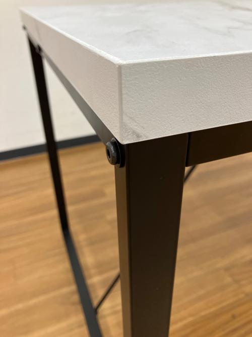 ニトリ ダイニングテーブル 大理石調 ダイニングテーブル120 ST002 幅:約120㎝