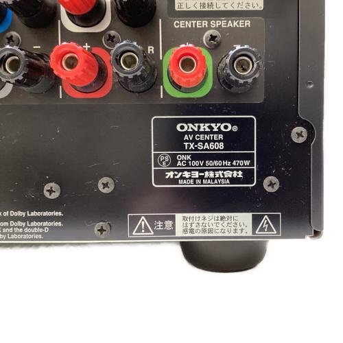 Onkyo (オンキョー) AVアンプ TX-SA608 7.1ch ARC対応