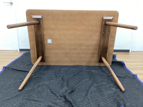 TON (トン) ダイニングテーブル 幅:約120㎝ アンティーク風テーパーダイニングテーブル