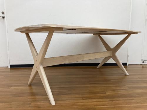 ニトリ ダイニング4点セット リラックスワイド(旧 RELAX WIDE KB テーブル：LD TABLE RELAX 160WW/チェアー：1P CHAIR RELAX WIDE KB/ベンチ：2P CHAIR RELAX WIDE KB