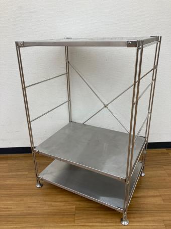 無印良品 (ムジルシリョウヒン) シェルフ 背面クロスバーネジ欠品 ステンレスユニットシェルフ