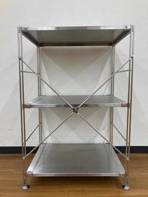 無印良品 (ムジルシリョウヒン) シェルフ 背面クロスバーネジ欠品 ステンレスユニットシェルフ