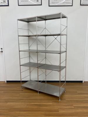 無印良品 (ムジルシリョウヒン) ユニットシェルフ 幅:約110㎝ ステンレスユニットシェルフ