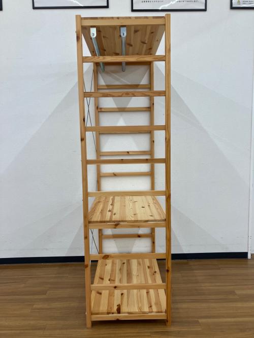 無印良品 (ムジルシリョウヒン) ユニットシェルフ ワードローブ・バー×2 幅:約86㎝ パイン材ユニットシェルフ