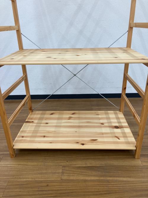 無印良品 (ムジルシリョウヒン) ユニットシェルフ ワードローブ・バー×2 幅:約86㎝ パイン材ユニットシェルフ