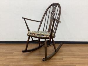 ercol (アーコール) ロッキングチェアー クエーカー クッション付き ブラウン
