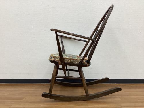 ercol (アーコール) ロッキングチェアー クエーカー クッション付き ブラウン