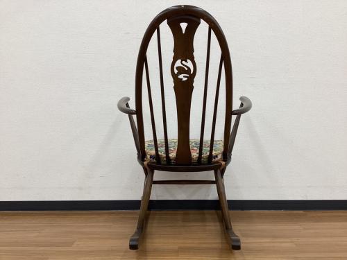 ercol (アーコール) ロッキングチェアー クエーカー クッション付き ブラウン