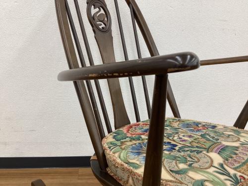 ercol (アーコール) ロッキングチェアー クエーカー クッション付き ブラウン