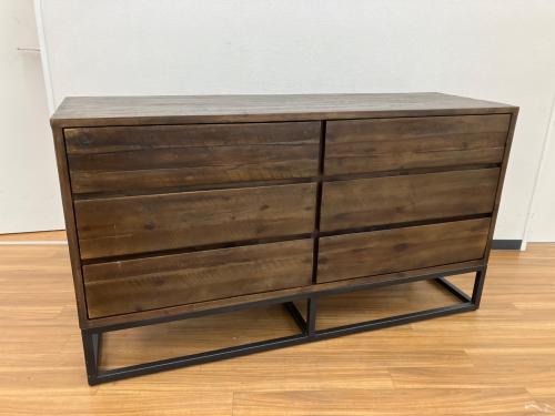 west elm (ウエストエルム) ミドルチェスト インダストリアルデザイン 幅:約148㎝  LOGAN 6 DRAWER DRESSER