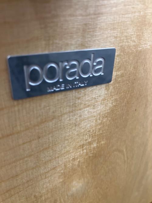 porada (ポラダ) サイドテーブル PAUSA（パウサ） 幅：50cm ブラック×ナチュラル 幅50