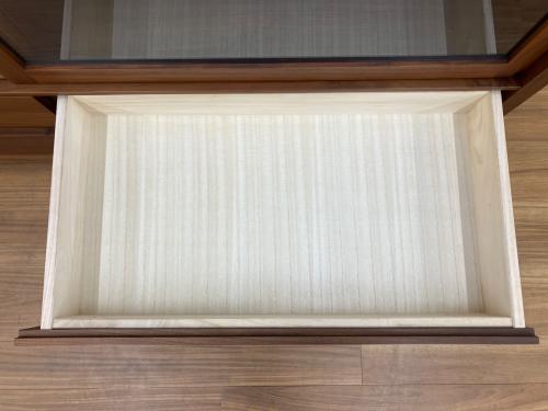 高野木工 (タカノモッコウ) カップボード CANO 145 ローカップボード WALNUT ダボ非純正 幅:約145㎝ ブラウン
