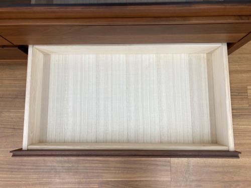 高野木工 (タカノモッコウ) カップボード CANO 145 ローカップボード WALNUT ダボ非純正 幅:約145㎝ ブラウン