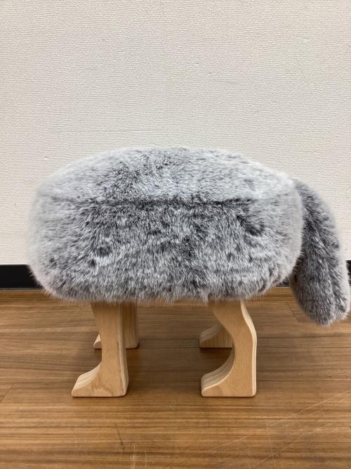 匠工芸 (タクミコウゲイ) スツール ANIMAL STOOL フォックスグレー Sサイズ