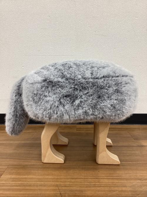 匠工芸 (タクミコウゲイ) スツール ANIMAL STOOL フォックスグレー S