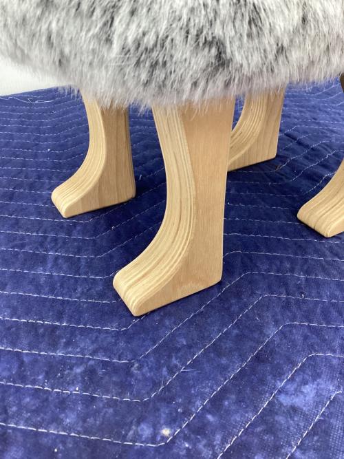 匠工芸 (タクミコウゲイ) スツール ANIMAL STOOL フォックスグレー Sサイズ