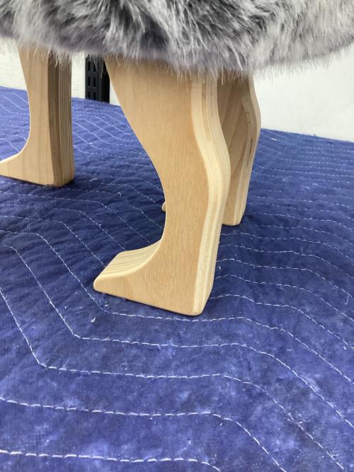 匠工芸 (タクミコウゲイ) スツール ANIMAL STOOL フォックスグレー Sサイズ