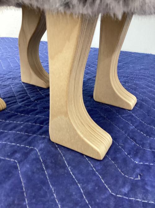 匠工芸 (タクミコウゲイ) スツール ANIMAL STOOL フォックスグレー S