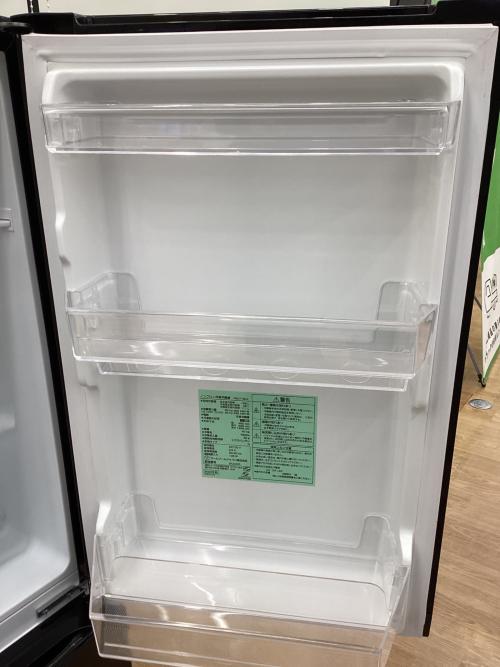 ワールプールジャパン 2ドア冷蔵庫 YRZ-F15LK 2023年製 背面ヘコミあり 156L