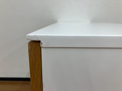 ニトリ ミドルチェスト モリーナ 幅:約120㎝ ナチュラル×ホワイト