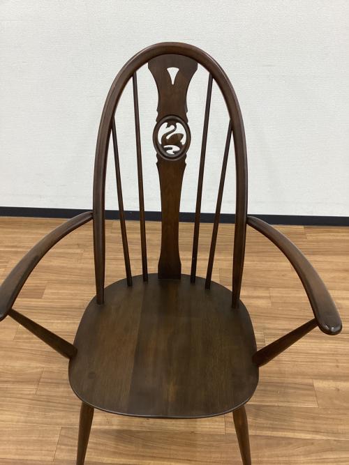 ercol (アーコール) アームチェアー クッション付き スワンバック