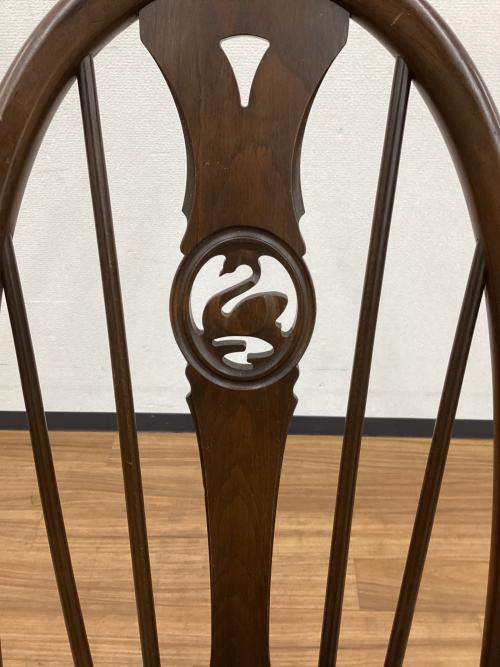 ercol (アーコール) アームチェアー クッション付き スワンバック