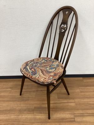 ercol (アーコール) ダイニングチェアー クッション付き  スワンバック
