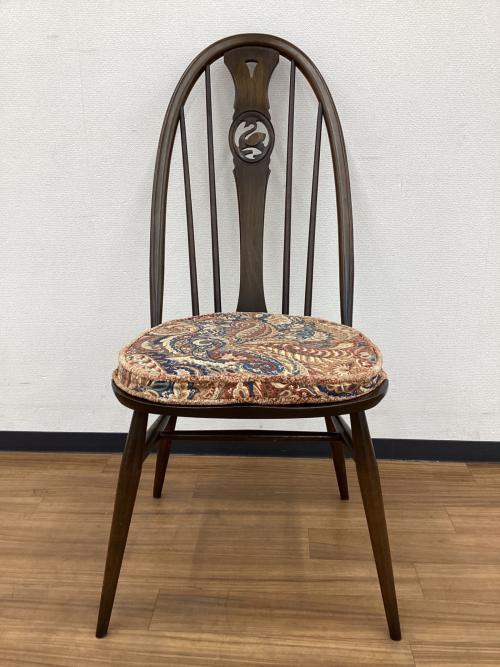 ercol (アーコール) ダイニングチェアー クッション付き  スワンバック