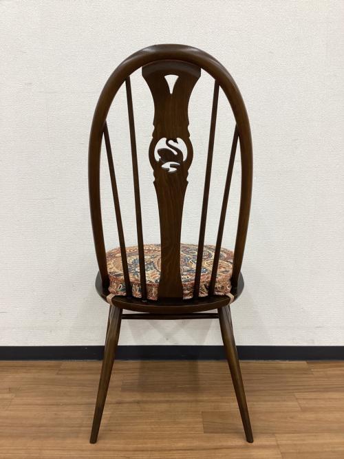 ercol (アーコール) ダイニングチェアー クッション付き  スワンバック